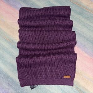 Coach purple knit scarf Tuckstitch Purple Scarf